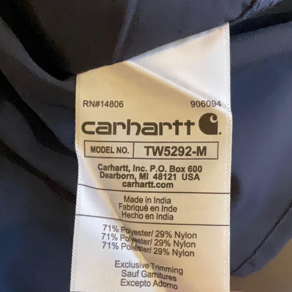 CARHARTT FORCE® RELAXED FIT LIGHTWEIGHT SHORT-SLEEVE SHIRT navy - Picture 6 of 7